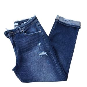 Kancan High Rise Rolled Hem Boyfriend Jean Size 30